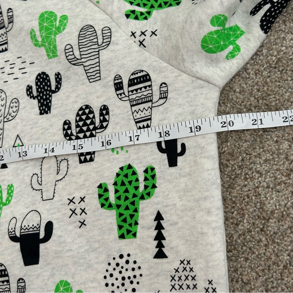 LA Soul allover cactus print crew neck S - Picture 4 of 6